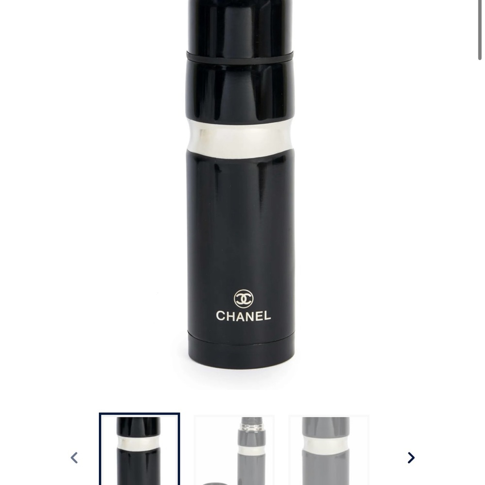 CHANEL Elegant Black and White Cylinder